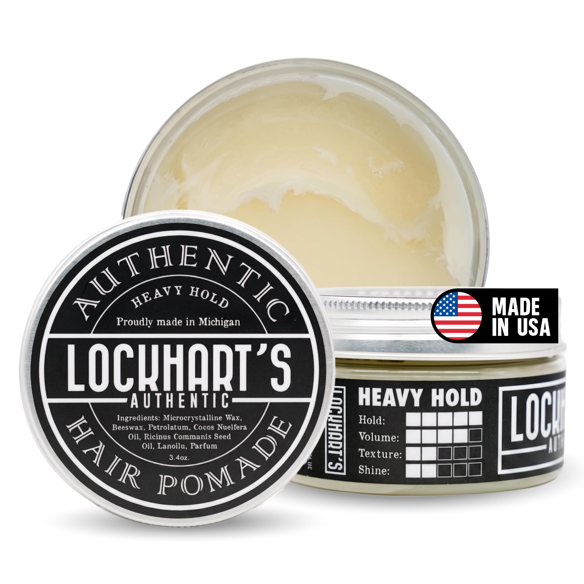 Amazon.com: Lockhart's Heavy Hold - Handcrafted Pomades for Men
